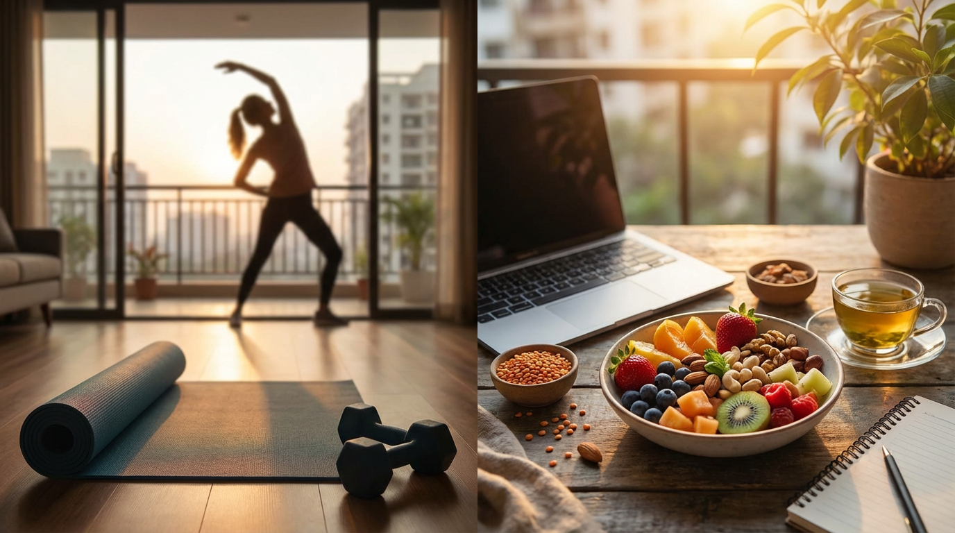 Complete Guide to Home Workouts & Quick Healthy Meals in UAE